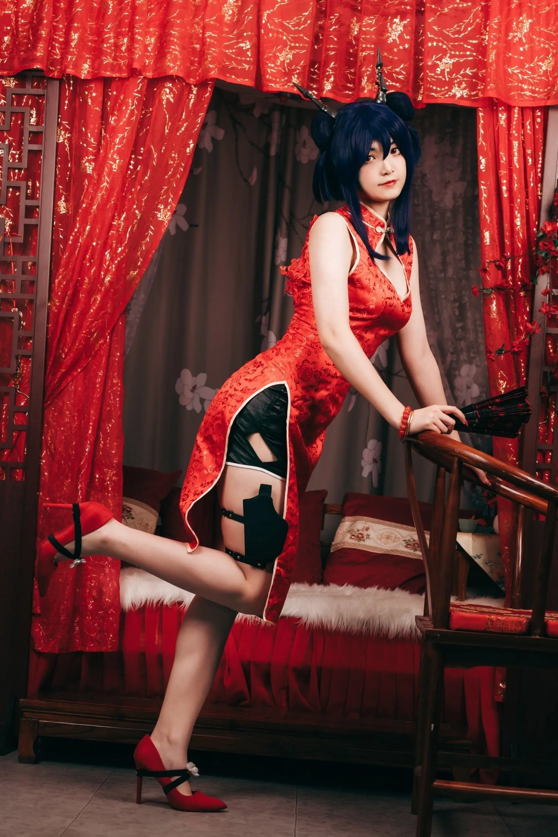 许枳 – NO.02 陈的红色旗袍 [26P]插图7